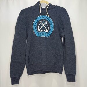 Brooklyn Industries Gowanus Yachting Club NYC Blue Hoodie Sweatshirt